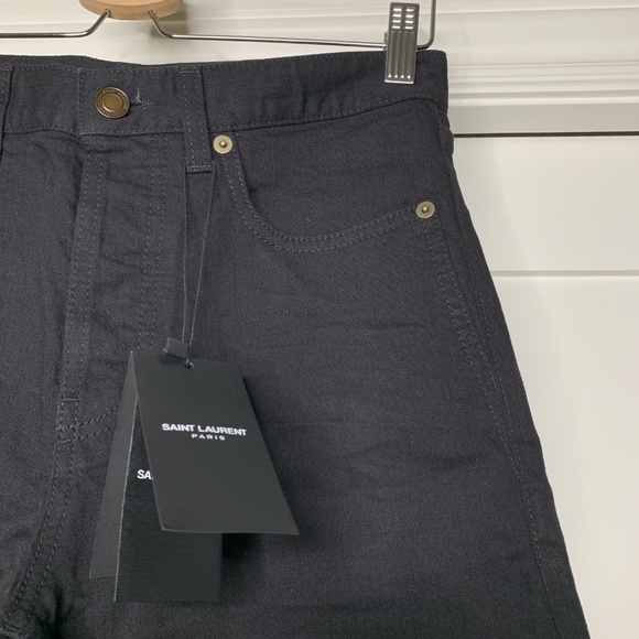 Saint Laurent Black Denim Pants - Picture 2 of 7